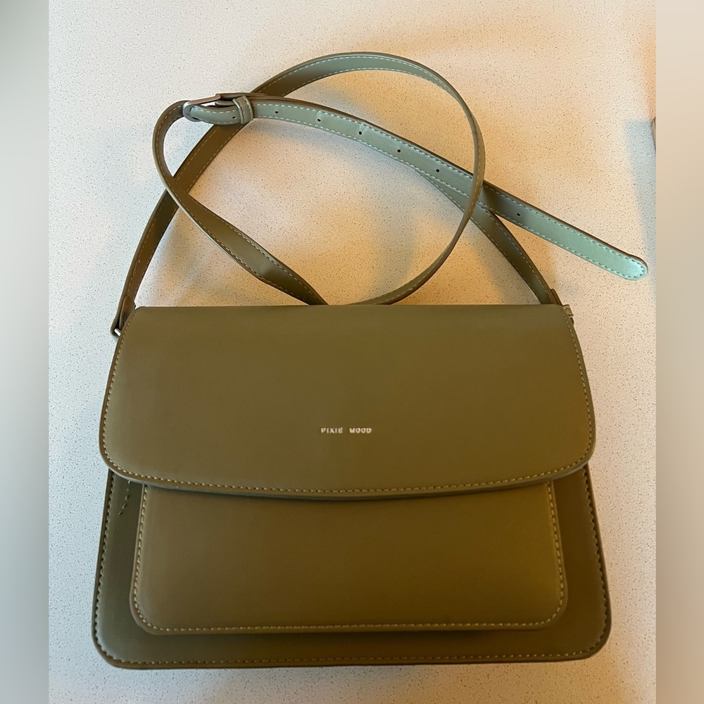 Pixie Mood green vegan leather crossbody bag. Only used twice.